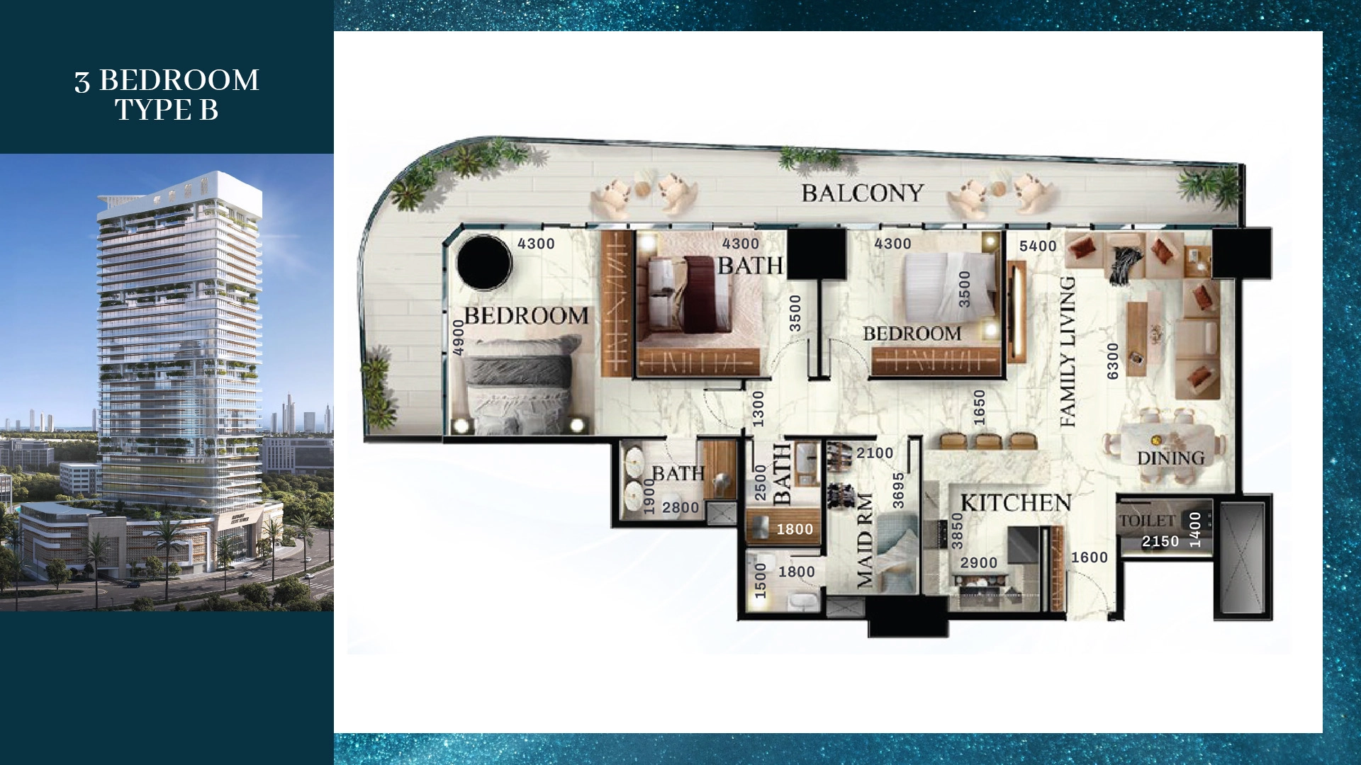 3 BR - Type A